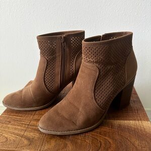 Brown Suede Ankle Boots